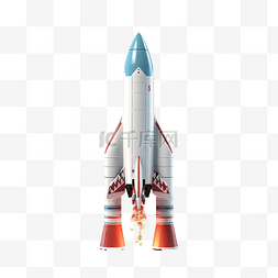 比特币图片_3d 插图 nft 火箭发射