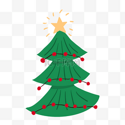 松树圣诞节日装饰