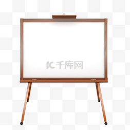 教室图片_带有优雅木框的大型教室板，用于