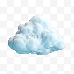 孤立的云 3d 渲染