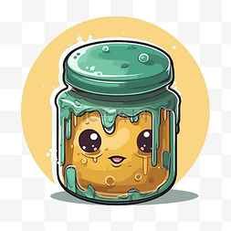 人物角色设计可爱的蜂蜜罐子 向