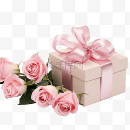 天猫装饰带图片_带玫瑰的礼品盒