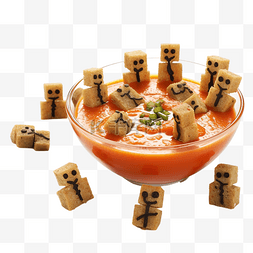 看美食图片_万圣节西班牙凉菜汤汤和看起来像