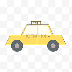 黄色小汽车出租车