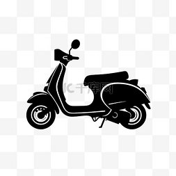 vespa 摩托车的轮廓