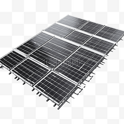 3d 渲染太阳能电池板透视图