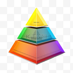 金字塔3d图片_颜色金字塔图