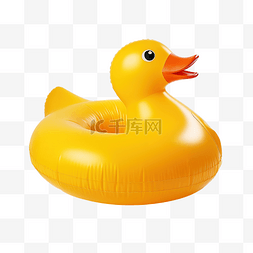 鸭形充气气球或救生圈