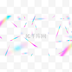 抽象彩虹色图片_纸屑全息风格边框彩色抽象