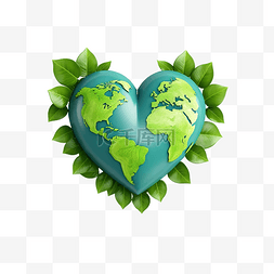 earth图片_Love Earth Earth Day 3d 插图