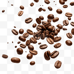 摩卡咖啡豆图片_落下的咖啡豆剪影png文件