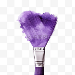 隔离紫色图片_紫色画笔隔离紫色水彩png