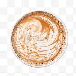 咖啡顶视图图片_杯子上咖啡泡沫艺术的顶视图