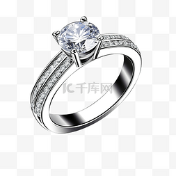 蓝宝石戒指图片_带钻石的戒指png插图