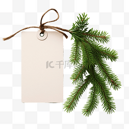 圣诞松树标签
