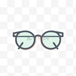 矢量眼镜矢量素材图片_该图标是白色背景上的眼镜 向量