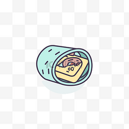 墨西哥卷饼图片_寿司卷里的寿司 向量