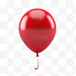 红气球 3d 渲染