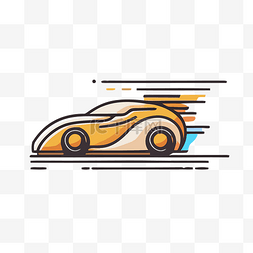 高速icon图片_现代风格的赛车图标设计 向量