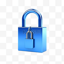 wifi账号密码图片_3d 渲染蓝色开锁隔离