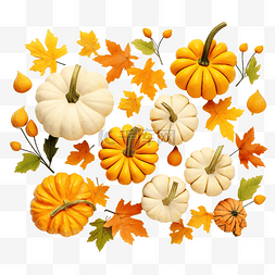 秋季作文万圣节和感恩节装饰南瓜