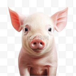 粉红猪猪图片_可爱的粉红猪脸