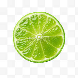 柠檬水滴图片_单个新鲜的绿色柠檬，滴有水滴，