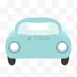 蓝色小汽车车