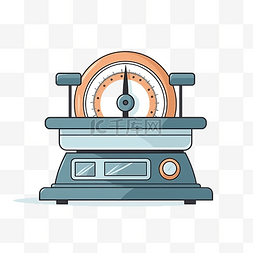 重量平衡图片_最小风格的称重机插图