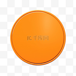 空白玻璃框架图片_橙色空白圆形徽章