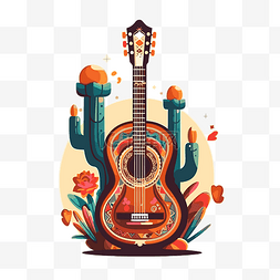 墨西哥吉他图片_墨西哥吉他 向量