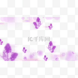 蝴蝶抽象光效光斑组合横图紫色唯
