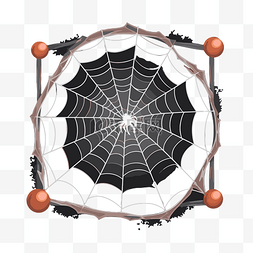 蜘蛛网圈图片_蜘蛛网剪贴画蜘蛛网充满南瓜和球