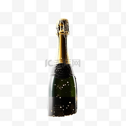 香槟瓶欢呼庆祝