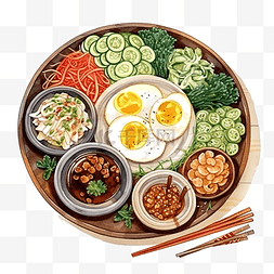 tokpokki 韩国食品水彩