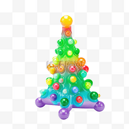 绿泡泡图片_圣诞树烦躁流行时尚抗压游戏手玩