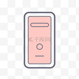 粉红色调图片_带有粉红色调的开关和计算机符号