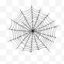 万圣节装饰的蜘蛛网剪影