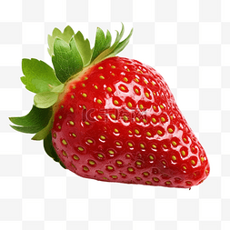 红色的花特写图片_红色新鲜成熟美味切草莓与绿叶切