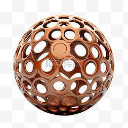 棕色金属球