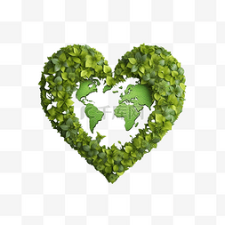 Love Earth Earth Day 3d 插图