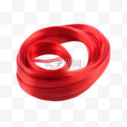 橡胶线红发丝带