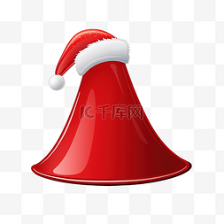 木板路图片_红色圣诞帽子剪贴画矢量