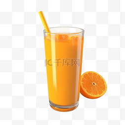 3d 橙汁