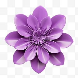 3d 紫色花