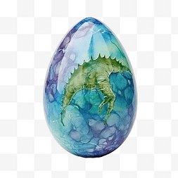 蛋装饰品图片_水彩恐龙蛋