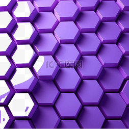 紫色六边形背景模板