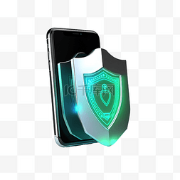 安全保护罩图片_带有保护罩和挂锁的智能手机上带