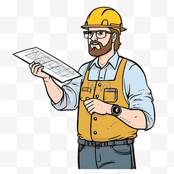 波普艺术图片_阅读文档卡通的建筑工人的工程师