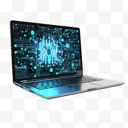 键盘抽象图片_有技术网络安全背景的笔记本电脑